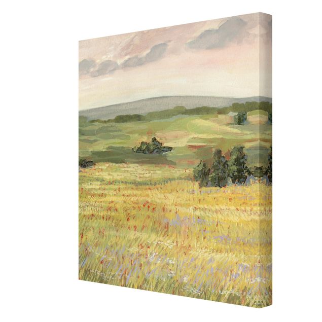 Canvas schilderijen Meadow In The Morning I