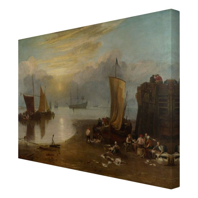 Canvas schilderijen William Turner - Sun Rising Through Vapour