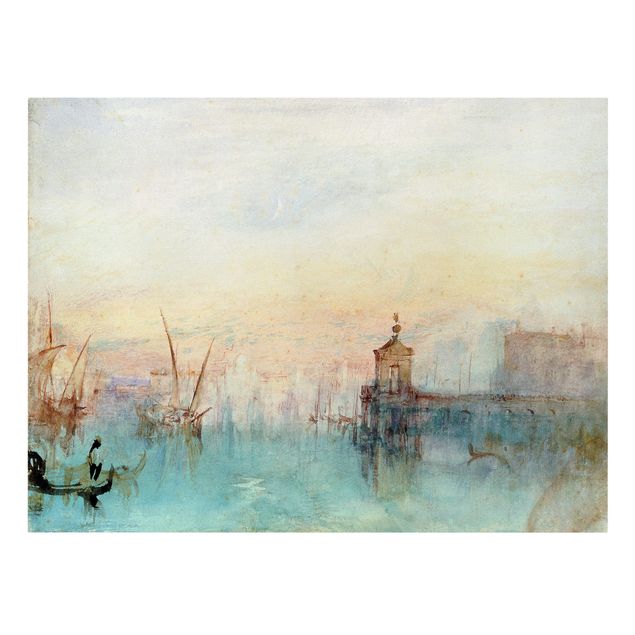 Canvas schilderijen William Turner - Venice With A First Crescent Moon