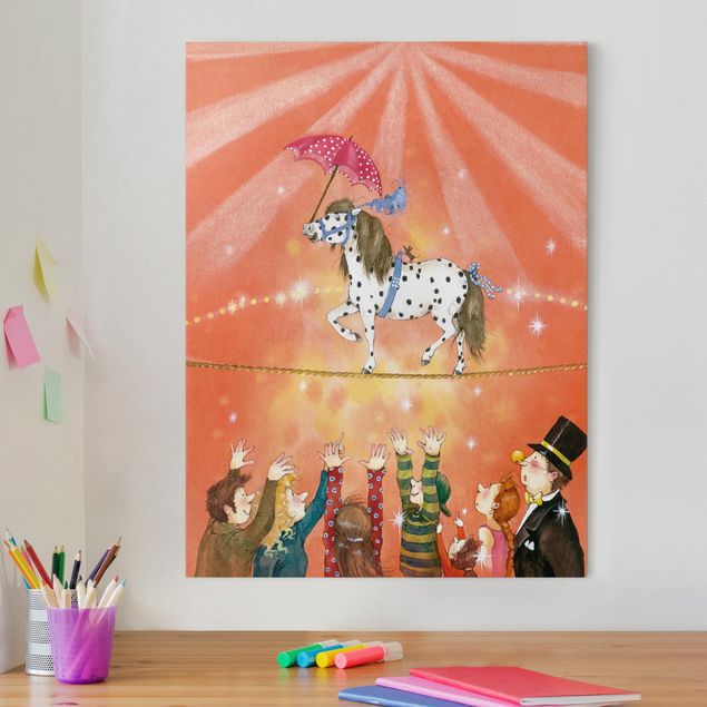 Canvas schilderijen Circus Pony Micki