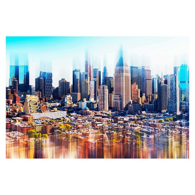Fotobehang Manhattan Skyline Urban Stretch