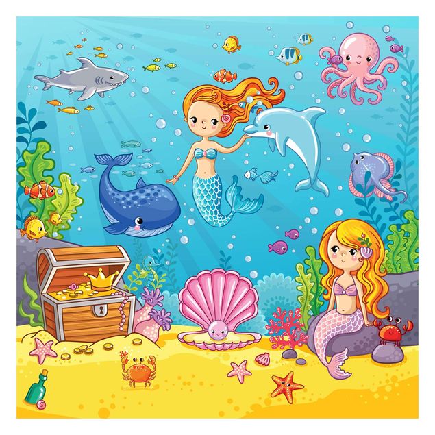 Fotobehang Mermaid - Underwater World