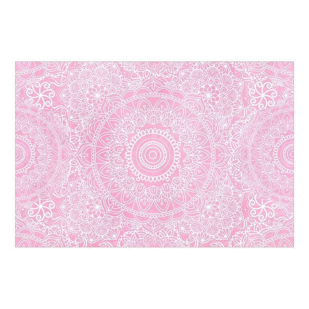 Patroonbehang Pattern Mandala Light Pink