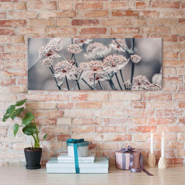 Glas Magnetboard Mystical Bouquet Of Flowers