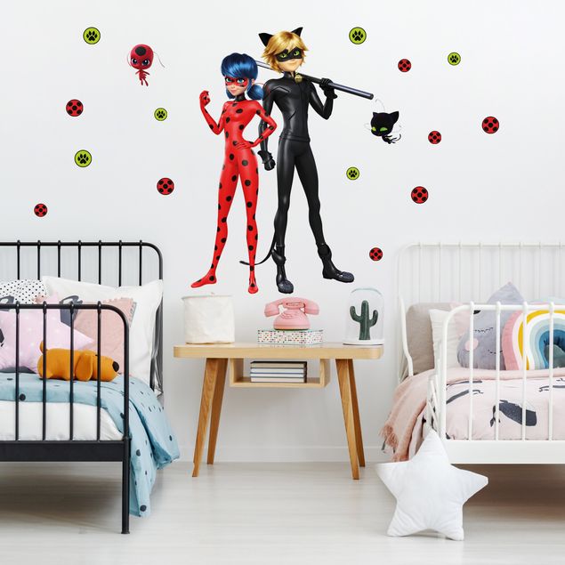 Muurstickers  - Miraculous Ladybug And Cat Noir Are Ready