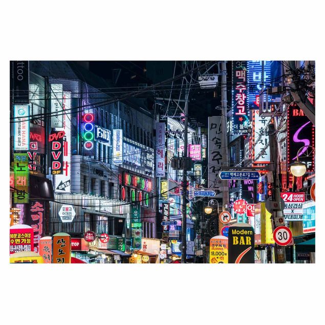 Fotobehang Nightlife Of Seoul