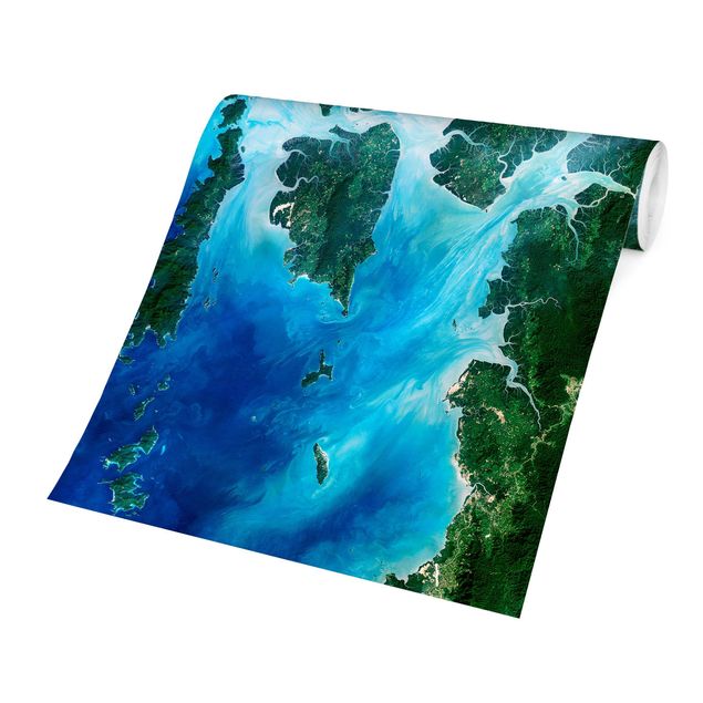 Fotobehang NASA Picture Archipelago Southeast Asia