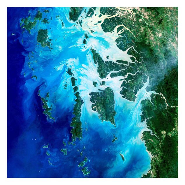 Fotobehang NASA Picture Archipelago Southeast Asia