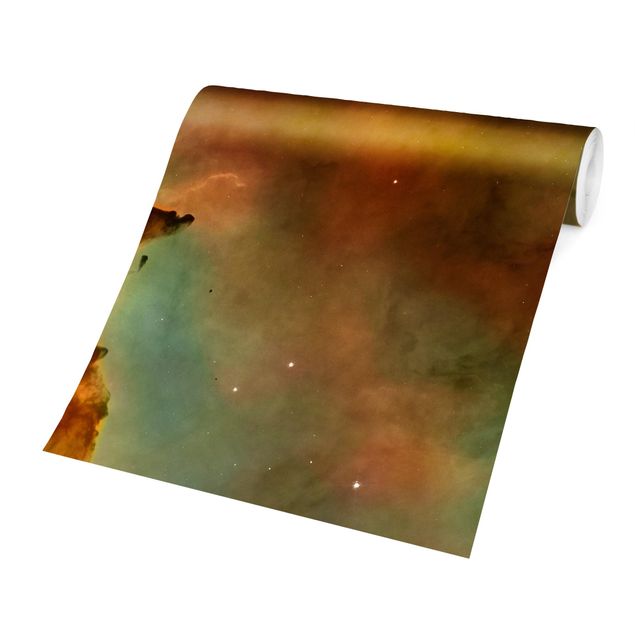 Fotobehang NASA Picture Orange Space Nebula