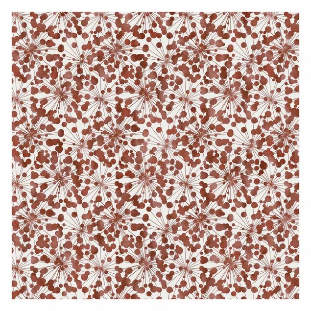 Fotobehang Natural Pattern Dandelion With Dots Copper