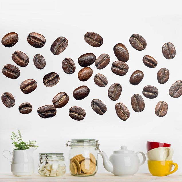 Muurstickers koffie No.sf770 coffee beans