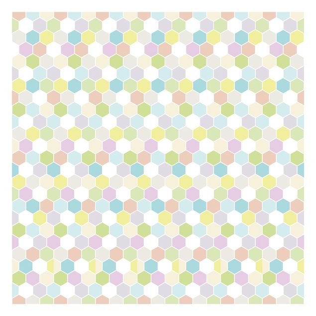 Patroonbehang No.YK52 Hexagon Pastel
