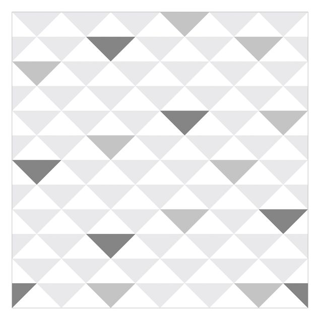 Patroonbehang No.YK66 Triangles Grey White Grey
