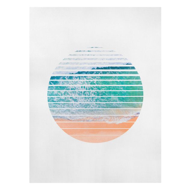Canvas schilderijen Ocean In A Circle