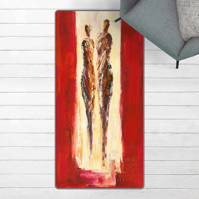 vloerkleed abstract Couple In Red