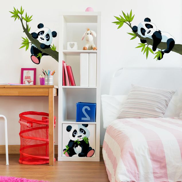 Muurstickers bomen Panda