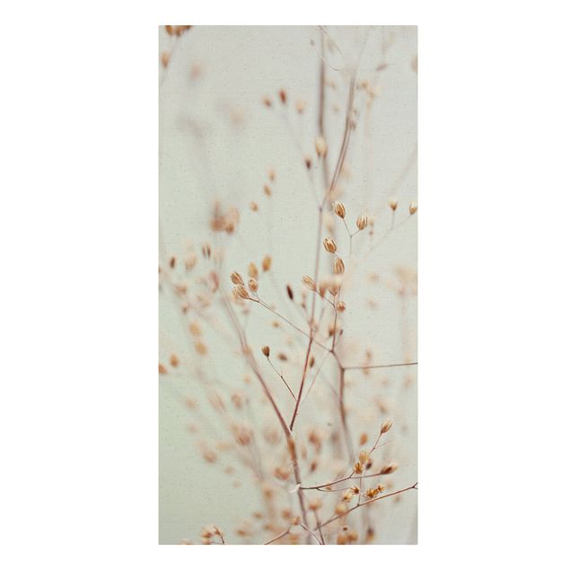 Natuurlijk canvas schilderijen Pastel Buds On Wild Flower Twig