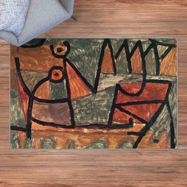 wasbare tapijten Paul Klee – Boat Trip