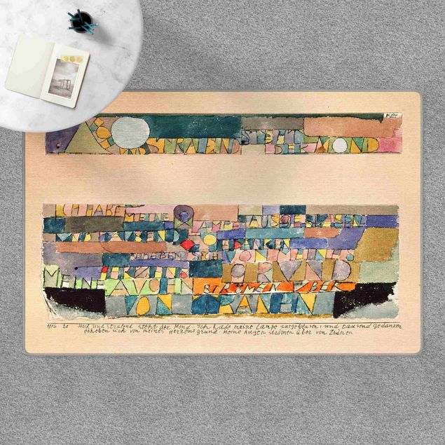 gekleurde vloerkleden Paul Klee - The Moon