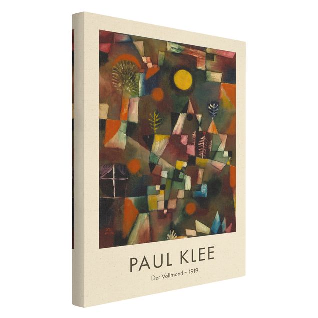 Natuurlijk canvas schilderijen Paul Klee - The Full Moon - Museum Edition