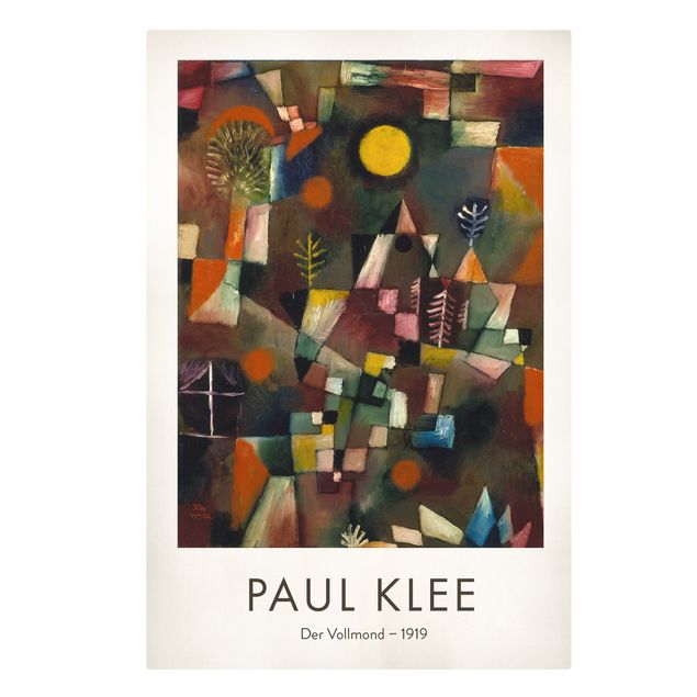 Canvas schilderijen - Paul Klee - The Full Moon - Museum Edition