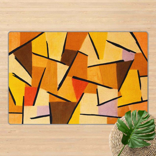 Vloerkleed oranje Paul Klee - Harmonized Fight