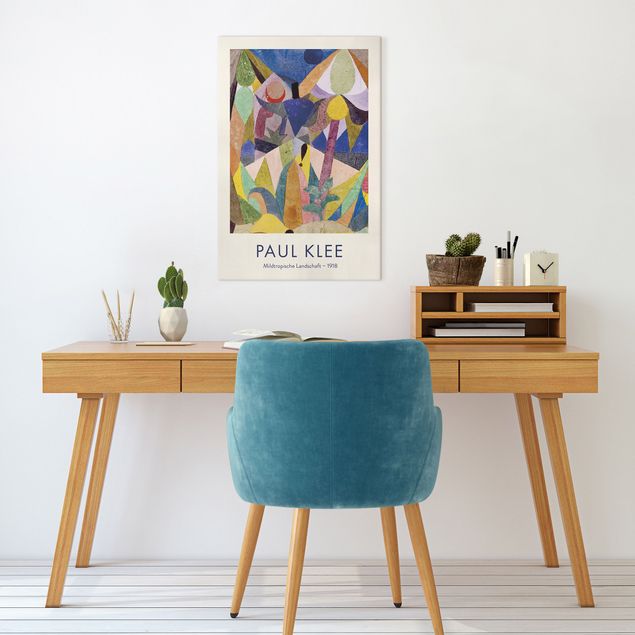 Canvas schilderijen - Paul Klee - Mild Tropical Landscape - Museum Edition