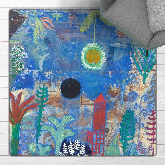 bloemen tapijt Paul Klee - Sunken Landscape