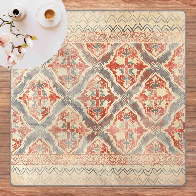 oosterse tapijten Persian Vintage Pattern In Indigo II