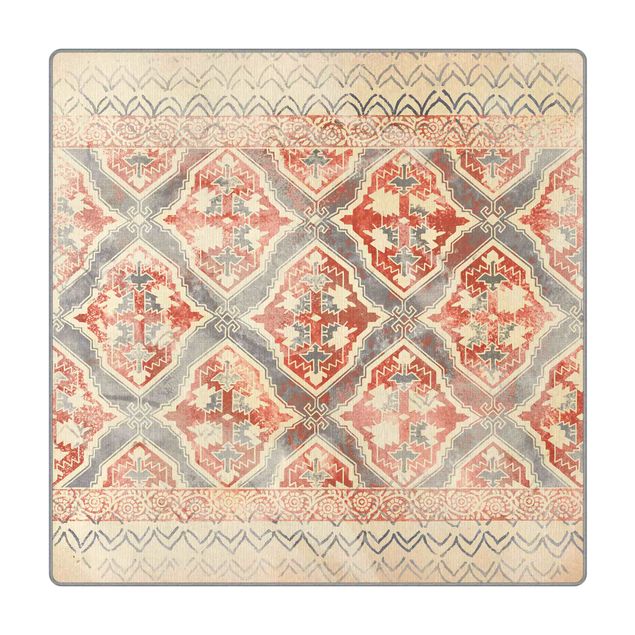 geweven vloerkleden Persian Vintage Pattern In Indigo II