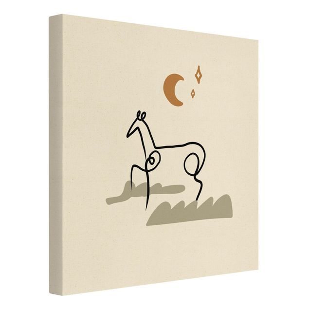 Natuurlijk canvas schilderijen Picasso Interpretation - The Horse
