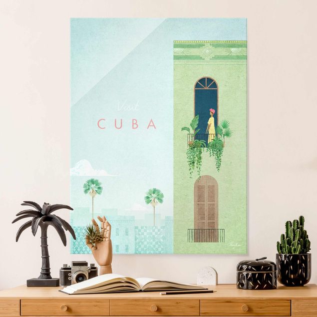 Glas Magnettafel Tourism Campaign - Cuba