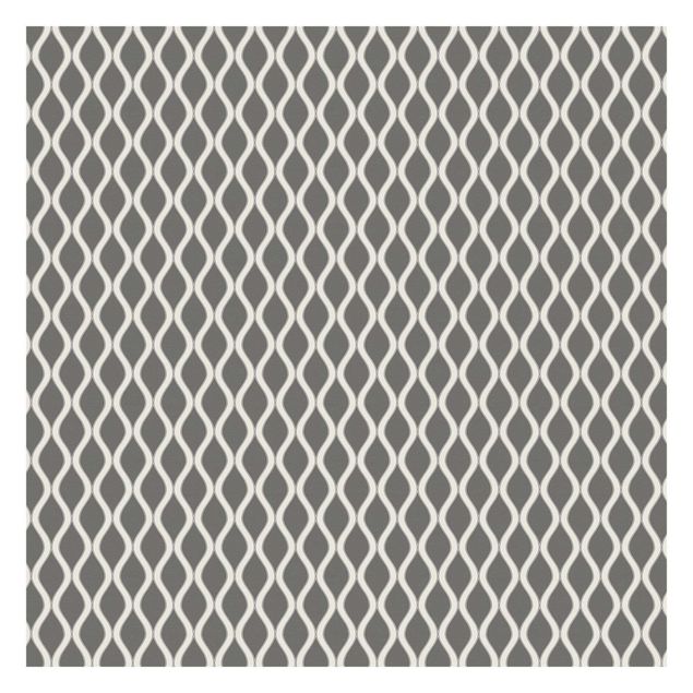 Fotobehang Retro Pattern With Sparkling Waves In Anthracite