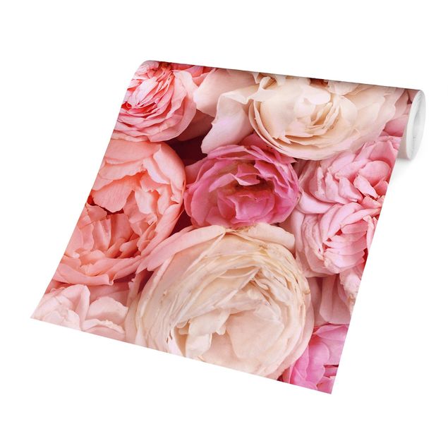 Fotobehang Roses Rosé Coral Shabby