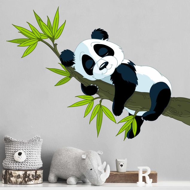 Muurstickers panda Sleeping panda