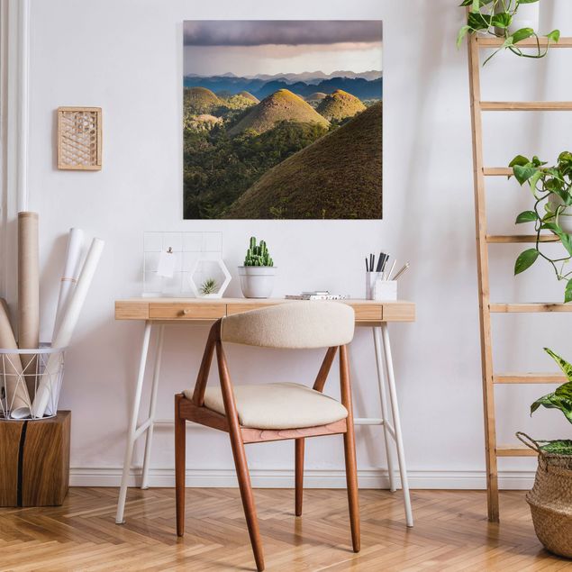 Canvas schilderijen Chocolate Hills Landscape