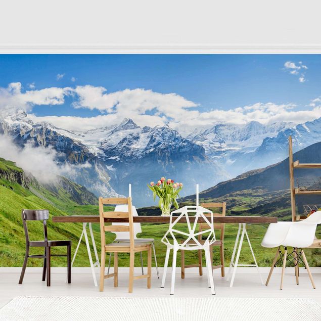 Fotobehang Swiss Alpine Panorama