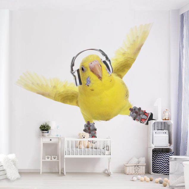 Fotobehang Skate Parakeet