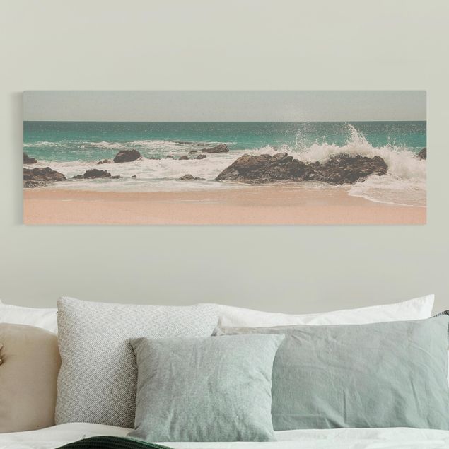 Natuurlijk canvas schilderijen Sunny Beach Mexico