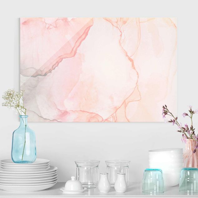 Glas Magnettafel Play Of Colours Pastel Cotton Candy