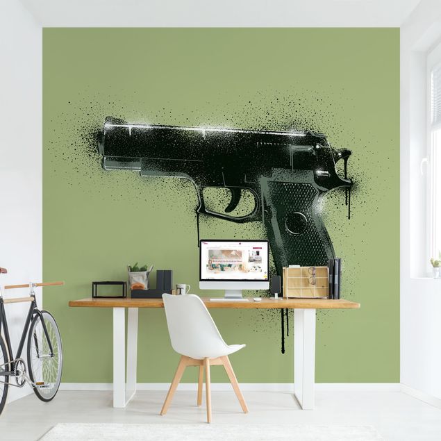 Fotobehang Sprayed Gun