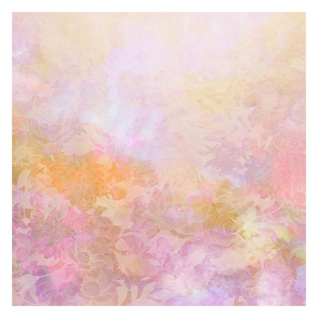 Fotobehang Bright Floral Dream In Pastel