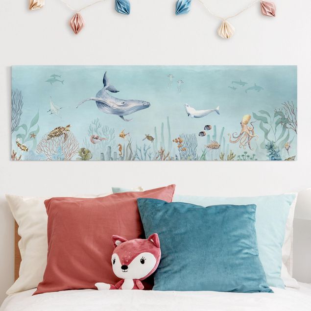 Kikki Belle Dancing whales on the coral reef