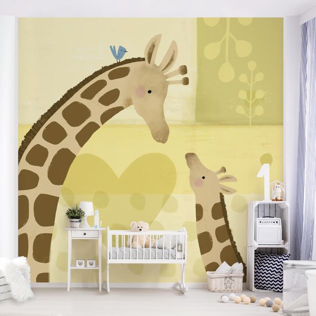 Fotobehang Mum And I - Giraffes