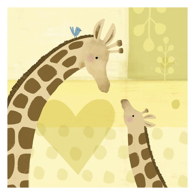Fotobehang Mum And I - Giraffes