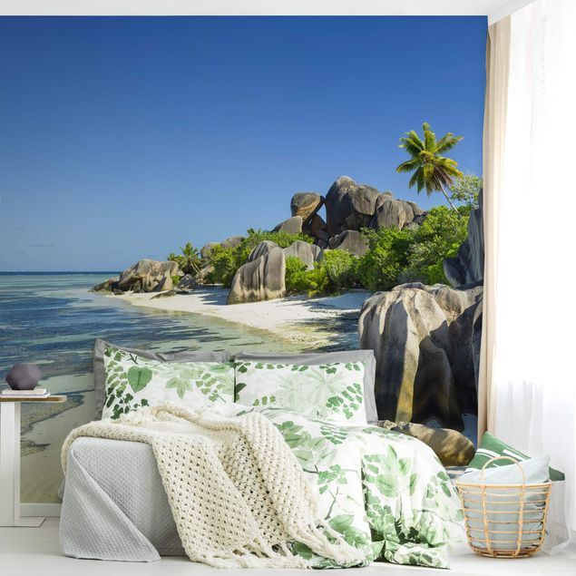 Fotobehang Dream Beach Seychelles