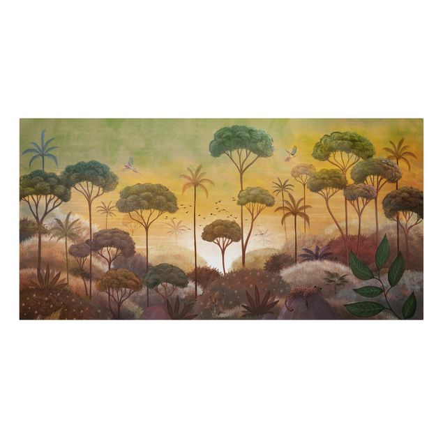 Canvas schilderijen - Tropical Sunrise