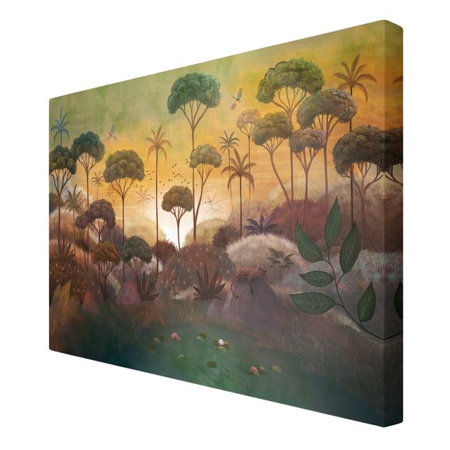 Canvas schilderijen - Tropical Sunrise