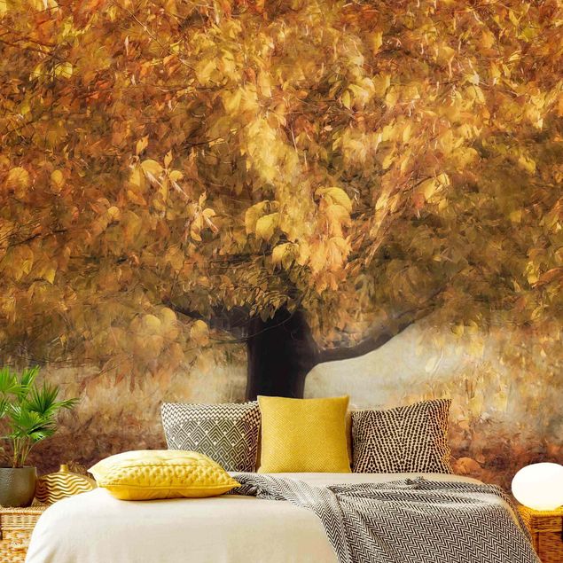 Fotobehang Dreaming Tree In Autumn