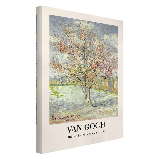 Canvas schilderijen - Vincent van Gogh - Blossoming Peach Tree - Museum Edition